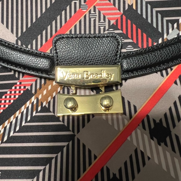 Vera Bradley crossbody satchel and matching scarf in Sophia plaid - Picture 7 of 8